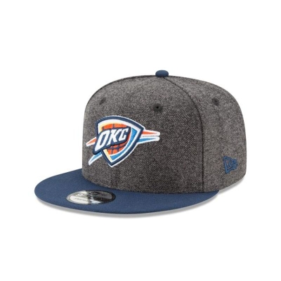 Sapca New Era Oklahoma City Thunder NBA Tweed Turn 9FIFTY Snapback - Gri